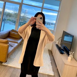 Oak + Fort Noul light beige pink cardigan